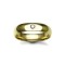 9ct Gold Yellow Natural Diamond Rubover set Wedding Ring