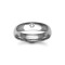 9ct Gold White Natural Diamond Rubover set Wedding Ring