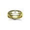9ct Gold Yellow Natural Diamond Rubover set Wedding Ring