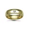 9ct Gold Yellow Natural Diamond Rubover set Wedding Ring