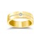 9ct Yellow Gold RBC Flat Court Natural Diamond Wedding Band Half Set - 8mm - 46pts