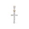 9ct Yellow Gold Natural Diamond Cross