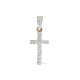9ct Yellow Gold Natural Diamond Cross