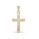 9ct Yellow Gold Natural Diamond Cross