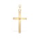 9ct Yellow Gold Natural Diamond Cross