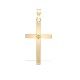 9ct Yellow Gold Natural Diamond Cross