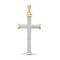 9ct Yellow Gold Natural Diamond Cross