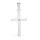 9ct White Gold Natural Diamond Cross