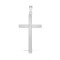 9ct White Gold Natural Diamond Cross