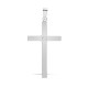 9ct White Gold Natural Diamond Cross