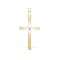 9ct Yellow 0.05ct Invisible Set Natural Diamond Cross
