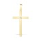 9ct Yellow 0.10ct Invisible Set Natural Diamond Cross
