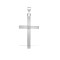 9ct White 0.05ct Star Set Natural Diamond Cross