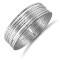 925 Sterling Silver 7 Strand Diamond Cut Slave Bangle