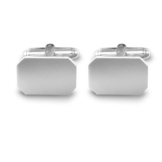 925 Sterling Silver Rectangular Cufflinks