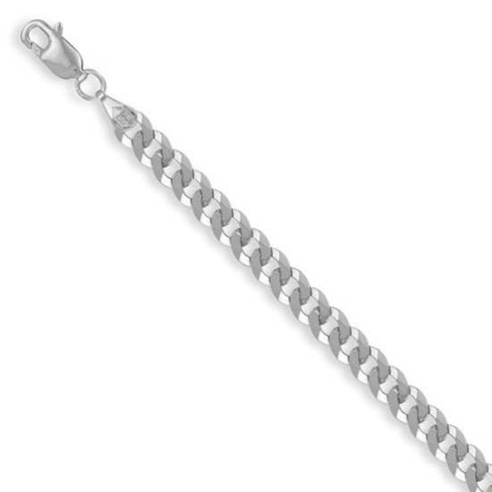 925 Sterling Silver Curb Chain Bracelet