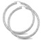 925 Sterling Silver 5mm round-tube twisted creole Hoop Earrings