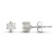 925 Silver 3mm Cubic Zirconia Stud Earrings