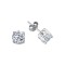 925 Silver 7mm Heavyweight CZ Set Stud Earrings Round