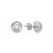 925 Silver Tiered Wedding Cake Solitare 6mm CZ Set Stud Earrings