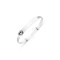 925 Sterling Silver CZ Set Heart Diamond Cut Id Expanding Baby / Childrens Bangle