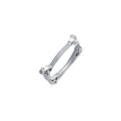 925 Sterling Silver CZ Set Spanner & Socket Bracelet Baby / Childrens Bangle