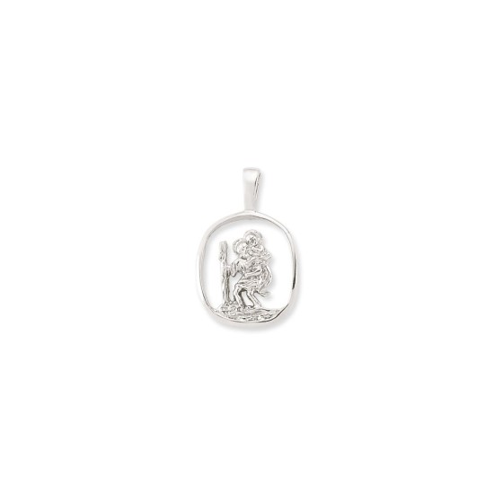925 Silver St Christopher Pendant