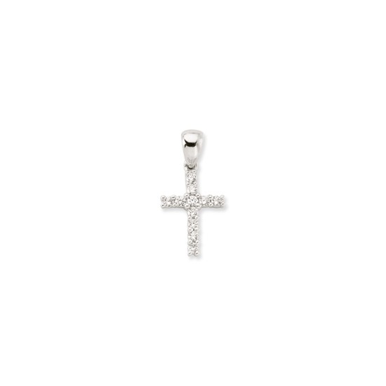 925 Silver CZ Set Cross