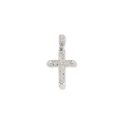 925 Silver CZ Set Cross