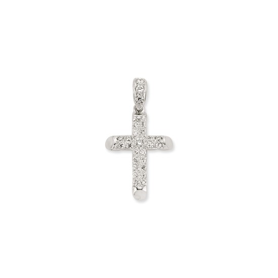 925 Silver CZ Set Cross