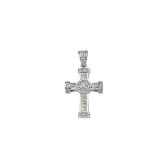 925 Silver CZ Set Cross