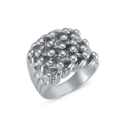 925 Silver Five Row Keeper Ring