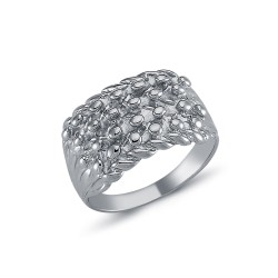 925 Silver Four Row keeper Ring 925 Silver Four Row keeper Ring
