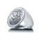 925 Silver Full Sovereign Ring