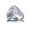 925 Silver Full Sovereign Ring