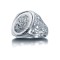 925 Silver Half Sovereign Ring