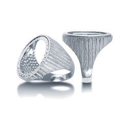 925 Silver Full Sovereign Ring