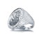 925 Silver Full Sovereign Ring