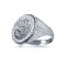 925 Silver Half Sovereign Ring