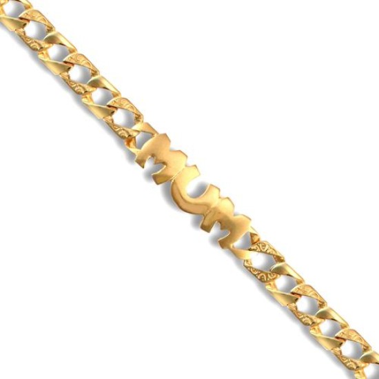 9ct Gold Curb "MUM" Bracelet 9ct Gold Curb "MUM" Bracelet