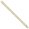 9ct Gold Polished & Lizard Cast Curb Chain