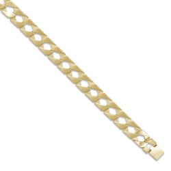 9ct Heavy Plain Polished Cast Curb Chain