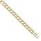 9ct Heavy Plain Polished Cast Curb Chain