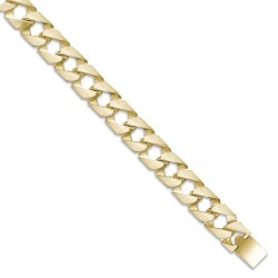 9ct Gold Heavy Polished Cast Curb Chain