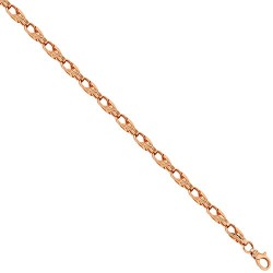 9ct Rose Gold Tulip Bracelet