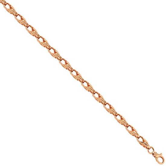 9ct Rose Gold Tulip Bracelet