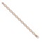 18ct Rose Solid Rectangular Link Chain Bracelet