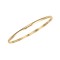 9ct Yellow Gold 3mm D-Shaped Slave Bangle