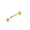 9ct Yellow 12mm CZ Labret (Lip) Stud