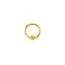 9ct Yellow 10mm Ball Closure Ring (Eyebrow, Ear & Nipple)